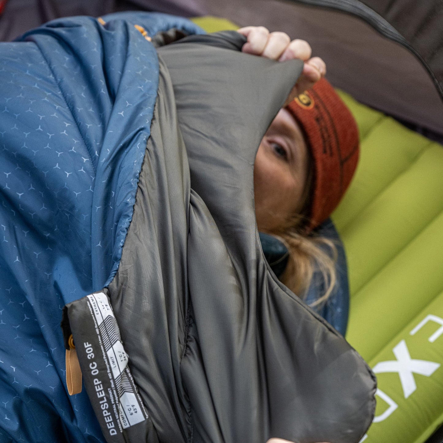 EXPED Deepsleep 0c sleeping bag lifestyle
