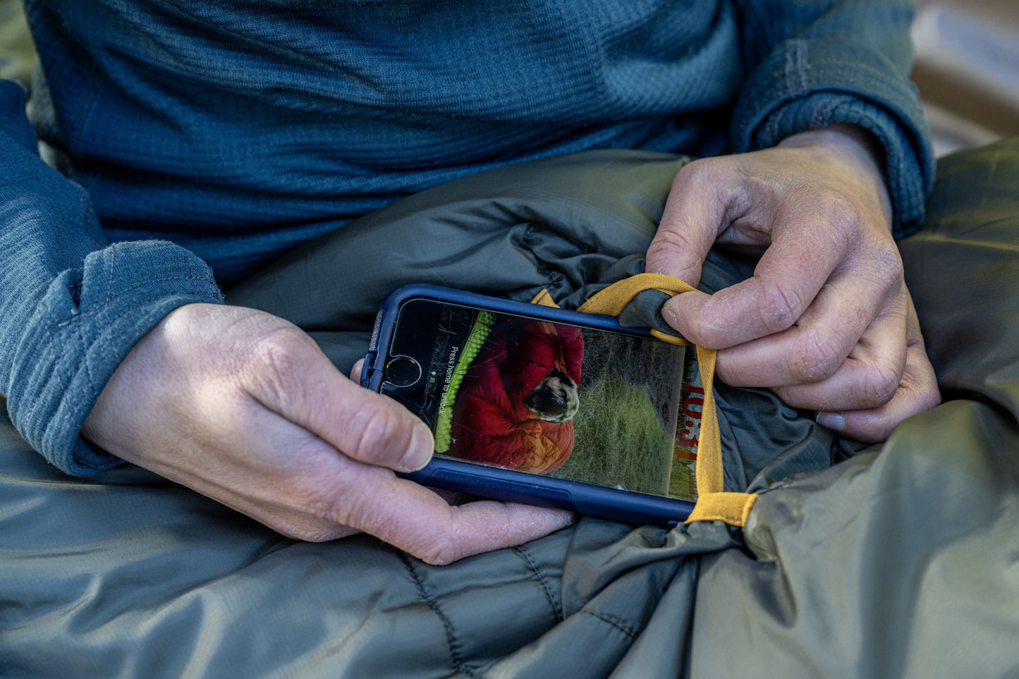 EXPED Deepsleep 0c sleeping bag chest pocket
