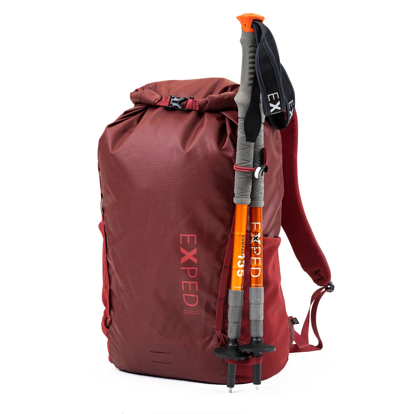 EXPED Typhoon 25 burgundy with poles