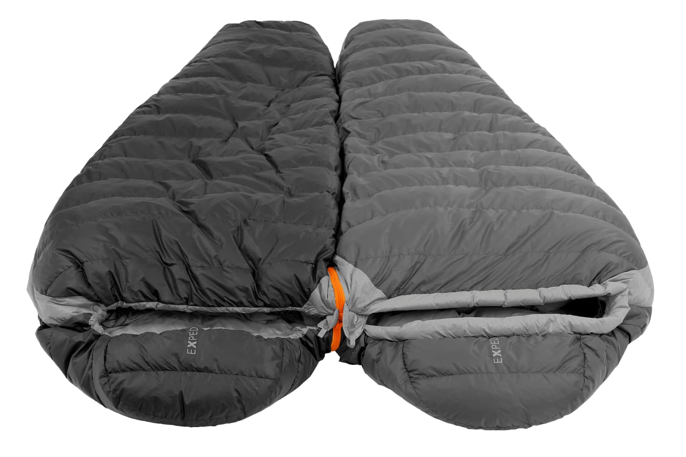 Two sleeping bags together