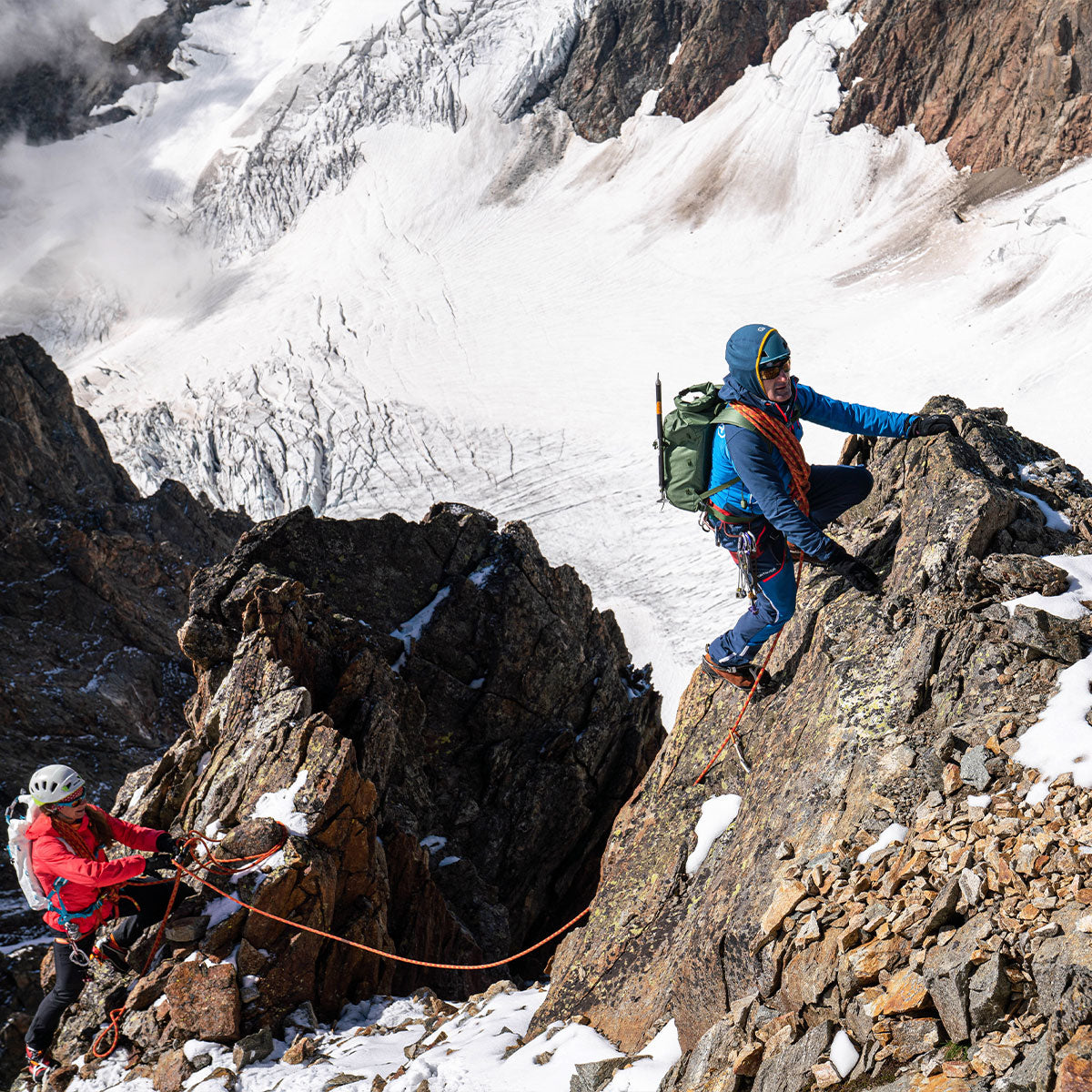 black ice alpine climbing