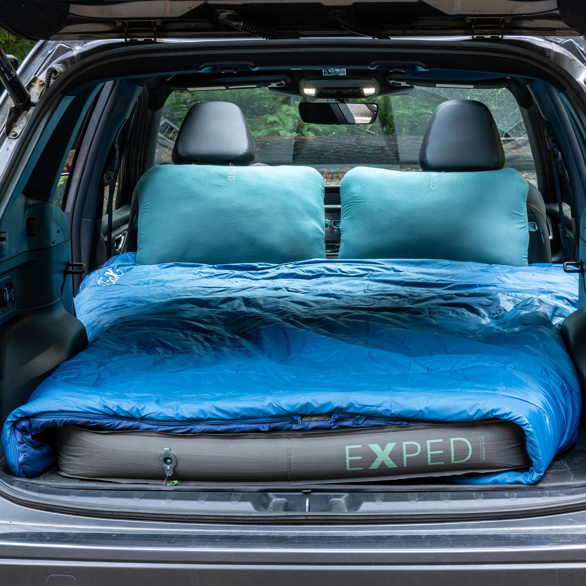 EXPED megasleep duo in a car