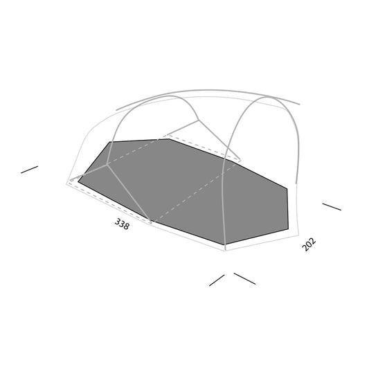 Outerspace II footprint dimensions