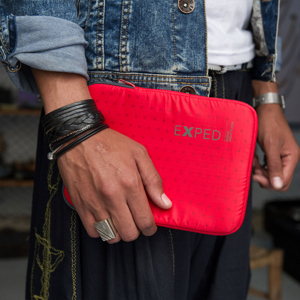 Padded laptop sleeve lifestyle