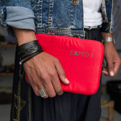 Padded laptop sleeve lifestyle